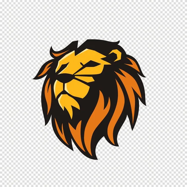 Логотип Головы Льва Футболки Талисман Льва Спорт Носить Типографическую Эмблему — стоковый вектор