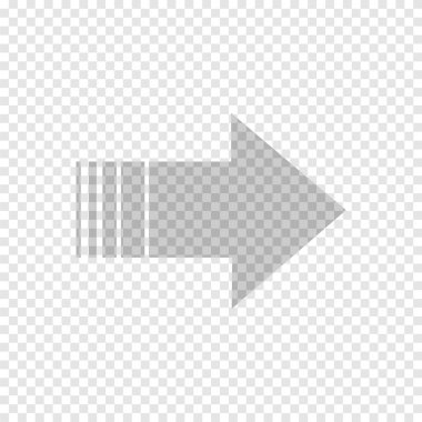 Şeffaf arkaplanda ok tasarım elementinin el çizimi