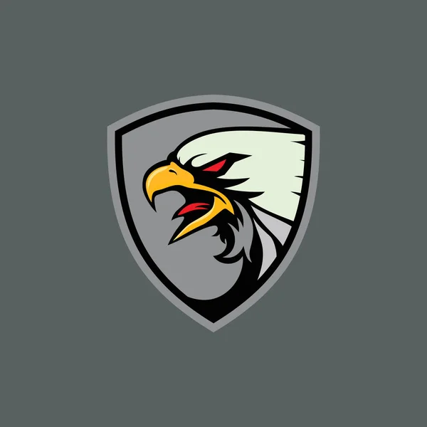 Hand Eagle Head Eagle Mascot Shirt Sport Wear Logo Emblem — 스톡 벡터