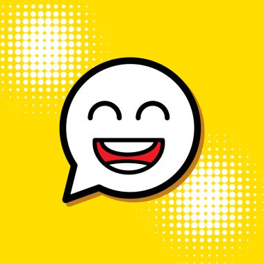 Gülümse Simge Logo Şablonu Tasarımı