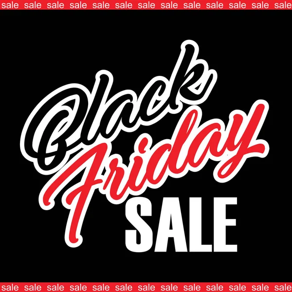 Black Friday Sale Sale Banner Design Template Discount Tag App — Stock Vector