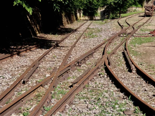 Fond de Gras railway — Stock Photo, Image