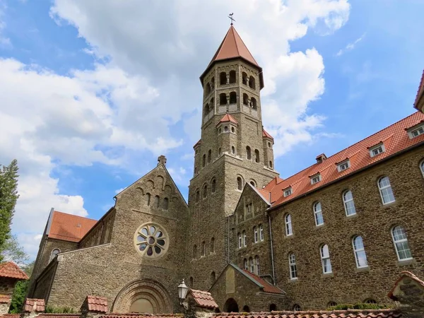 Clervaux Abbey from street — Stock Photo, Image