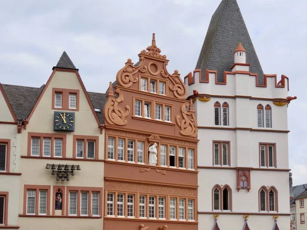 Casas góticas em Trier — Fotografia de Stock