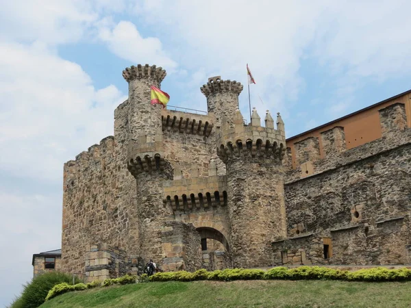 Zamek Templariuszy w Ponferrada — Zdjęcie stockowe