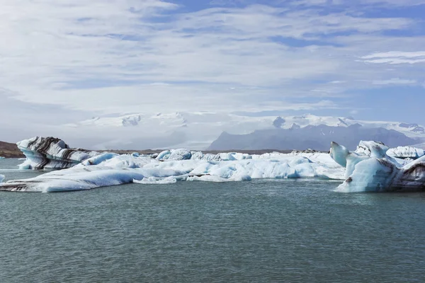 Природный Пейзаж Летом Возле Ледника Исландии — стоковое фото