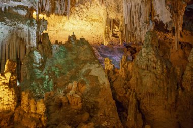 Neptün 'in Mağarası. Capo Caccia. Alghero. Sardunya. İtalya