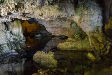 Neptün 'in Mağarası. Capo Caccia. Alghero. Sardunya. İtalya
