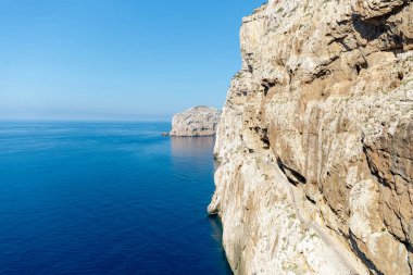Neptün 'in Mağarası. Capo Caccia. Alghero. Sardunya. İtalya