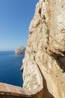 Neptün 'in Mağarası. Capo Caccia. Alghero. Sardunya. İtalya