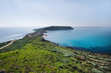 Tharros. Sinis Yarımadası. Cabras. Oristano. Sardunya. İtalya