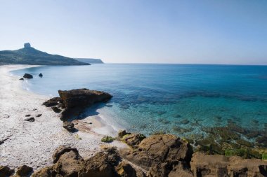 Tharros. Sinis Yarımadası. Cabras. Oristano. Sardunya. İtalya