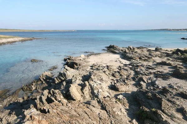 Spiaggia Pelosa Isola Piana Stintino Sassari Sardegna Settentrionale Italia Fotografia Stock