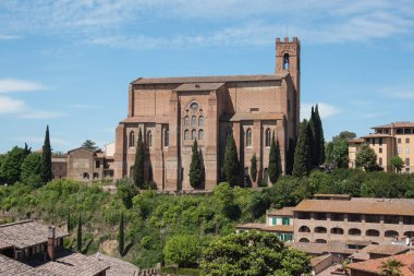 San Domenico Bazilikası. Siena. Toskana. Italya. 