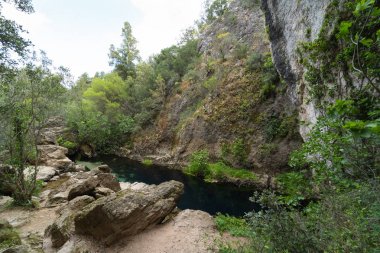 Su Gologone fount. Oliena. Nuoro. Sardunya. İtalya