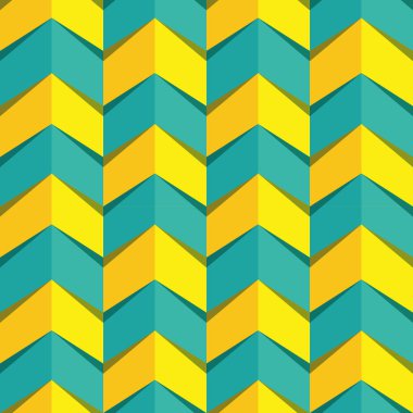 Parlak renk seamless modeli. Mavi nad parlak sarı desen basit cheveron. Güç ve büyüme iletişim.