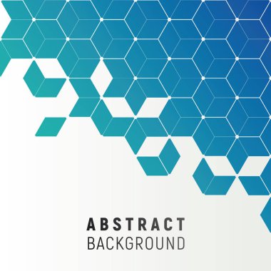 Gösterişli degrade renk poligonal arka plan. Eşkenar dörtgen - futuristik hissediyorum parçacıkları yüzen. 