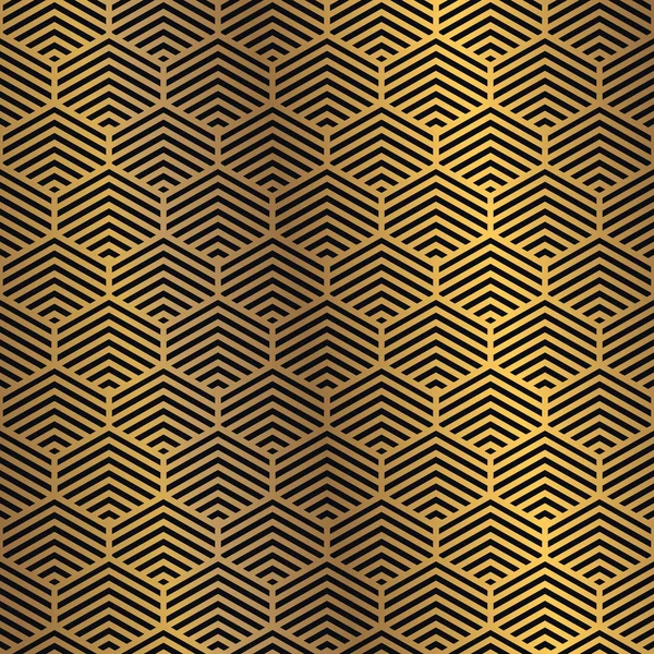 Karanlık bir arka plan üzerinde altın seamless modeli. En az tasarım deseni gösterişli altın gradyan ile birlikte. Vektör grafik tasarım öğesi.