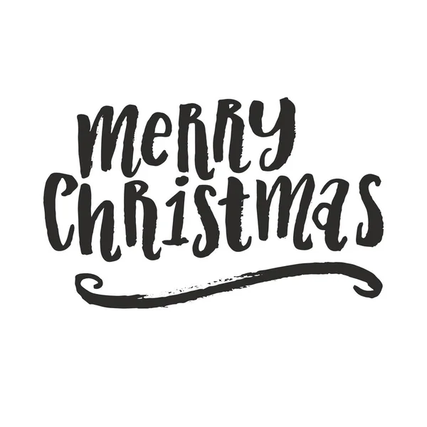 Joyeux Noël Bonne Année Inscription Lettrage Main Pour Les Vacances Illustration De Stock