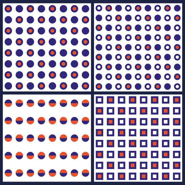 Geometrisches Nahtloses Muster Memphis Stil Perfekt Als Basis Für Grußkarten Stockvektor