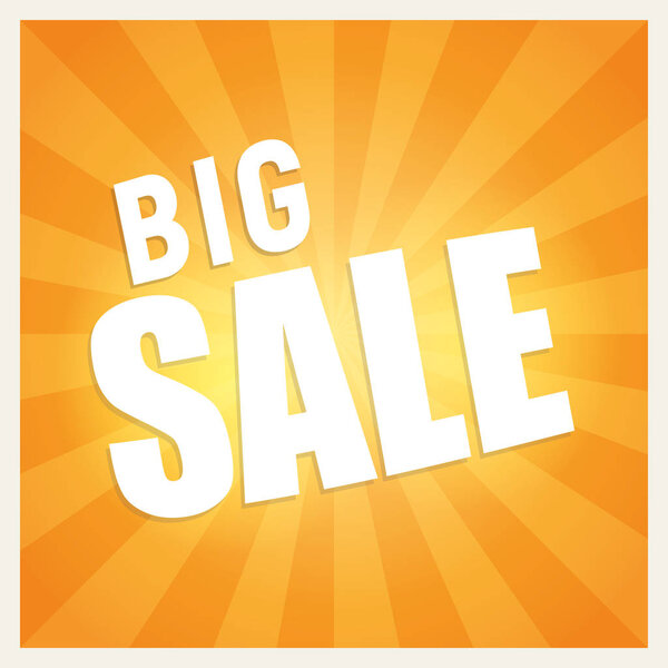 Большой текст распродажи на блестящем оранжевом фоне бликов. Продажа дизайна баннера для Вашего бизнеса
.