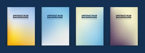 模糊的背景封面设计模板 五颜六色的抽象模糊 收集年度报告封面模板 完美的封面 小册子或标语牌 — 图库矢量图片
