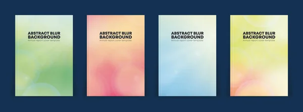 模糊的背景封面设计模板 五颜六色的抽象模糊 收集年度报告封面模板 完美的封面 小册子或标语牌 — 图库矢量图片