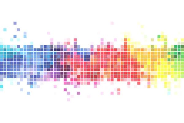 Kolorowe Piksele Tła Ilustracji — Wektor stockowy