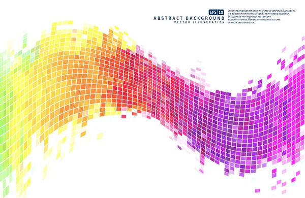 Fundo Abstrato Colorido Pixels Mosaico — Vetor de Stock