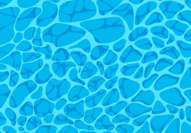 havuzun su yüzeyinin vektör illüstrasyon, üst görünüm