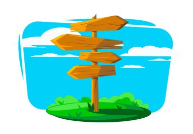 Tahta bir levhanın vektör çizimi