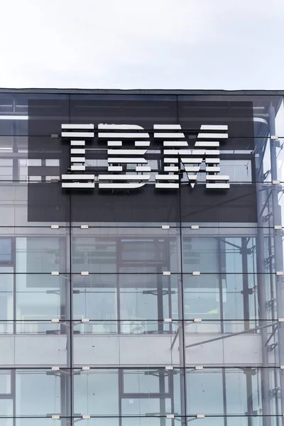 Prague Czech Republic May 2018 Ibm Company Logo Headquarters Building — Stock Photo, Image