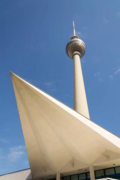 Fernsehturm Tour Télévision Près Alexanderplatz Dans Centre Berlin Mitte Allemagne — Photo