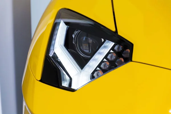 Headlight Detail Sports Car Lamborghini Aventador Coupe — Stock Photo, Image