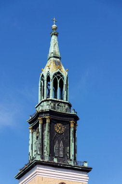 St. Marys Kilisesi, Marienkirche Karl-Liebknecht-Caddesi Orta Berlin, Almanya 'da Alexanderplatz yakınlarında.