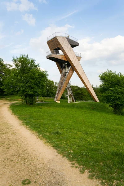 Observation Desk Beautiful Salas Lookout Tower Uherske Hradiste District Zlin — Stock Photo, Image