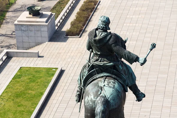 Estatua Ecuestre Jan Zizka Monumento Nacional Vitkov Praga República Checa —  Fotos de Stock