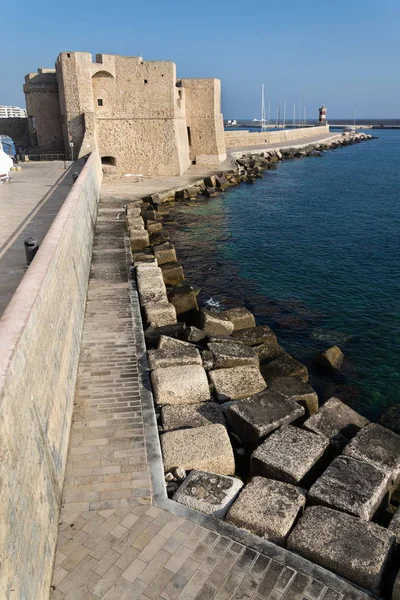 Castillo Carlo Durante Amanecer Apulia Provincia Bari Italia Día Soleado —  Fotos de Stock