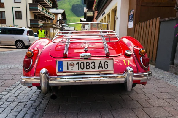 Saalbach Hinterglemm ออสเตร นายน 2018 รถโบราณ Mga 1600 Streetster ทหารผ — ภาพถ่ายสต็อก