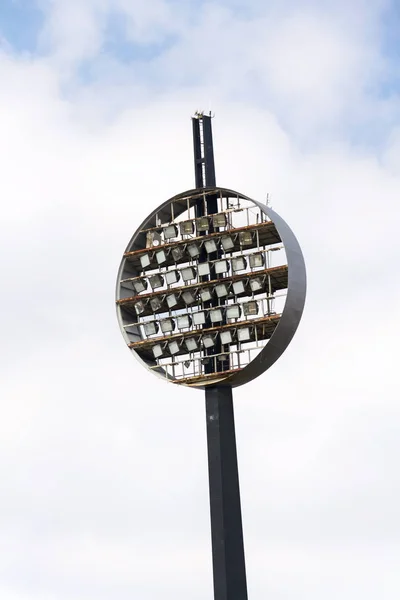 Lighting Panels Called Lizatka Lollipops Football Sport Stadium Hradec Kralove — Stock Photo, Image