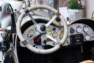 Saalbach-Hinterglemm, Avusturya-21 Haziran 2018: Vintage araba Ford Model A Speedster 1930 oldsmobile kıdemli 21 Haziran 2018 Saalbach-Hinterglemm, Avusturya.