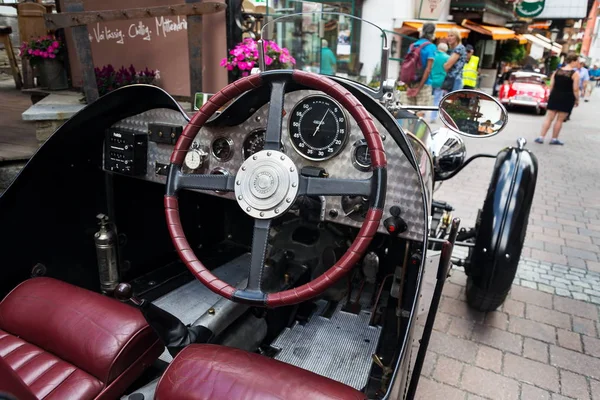 Saalbach Hinterglemm Austria Junio 2018 Vintage Riley Two Seater Sportscar — Foto de Stock