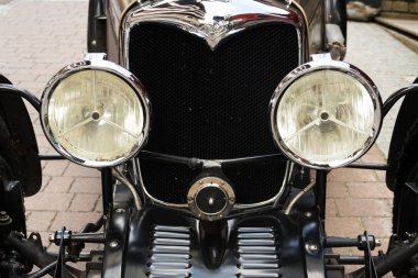 Saalbach-Hinterglemm, Avusturya-21 Haziran 2018: Vintage Riley iki kişilik spor otomobil dan 1938 oldsmobile kıdemli 21 Haziran 2018 Saalbach-Hinterglemm, Avusturya.