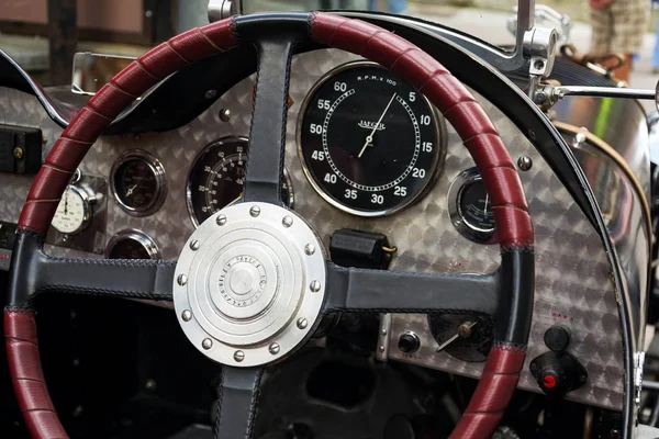 Saalbach Hinterglemm Austria Giugno 2018 Vintage Riley Two Seater Sportscar — Foto Stock