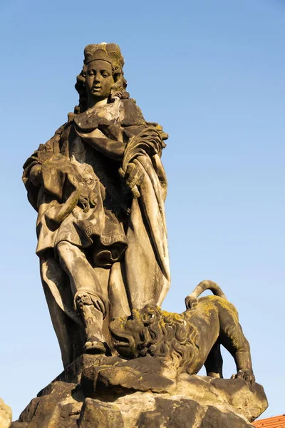 Estatua San Vito Ferdinand Maxmilian Brokoff 1714 Puente Carlos Cerca — Foto de Stock
