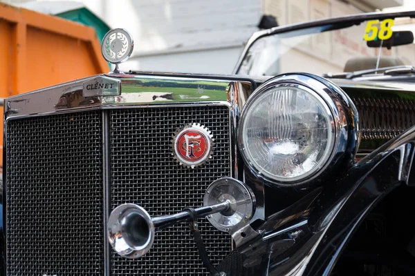 Saalbach Hinterglemm Österrike Juni 2018 Vintage Bil Clenet Oldsmobile Veteran — Stockfoto