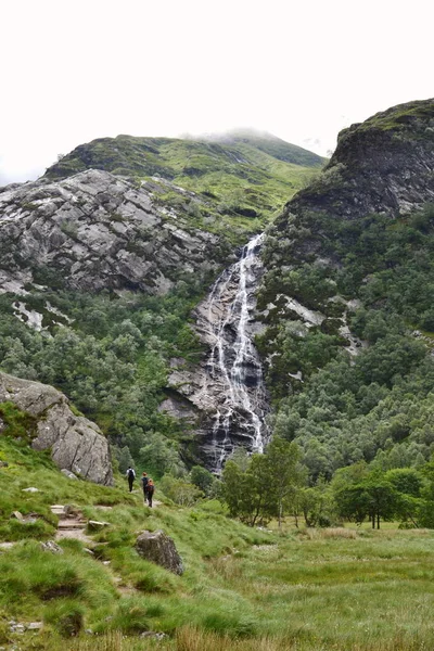 Спектакльный 120 Метровый Стелл Водопад Второй Величине Шотландии Глен Невис — стоковое фото