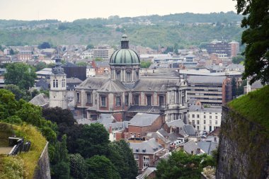 Belçika şehir Namur, Namur il ve Wallonia, havadan görünümü