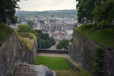 Belçika şehir Namur, Namur il ve Wallonia, havadan görünümü