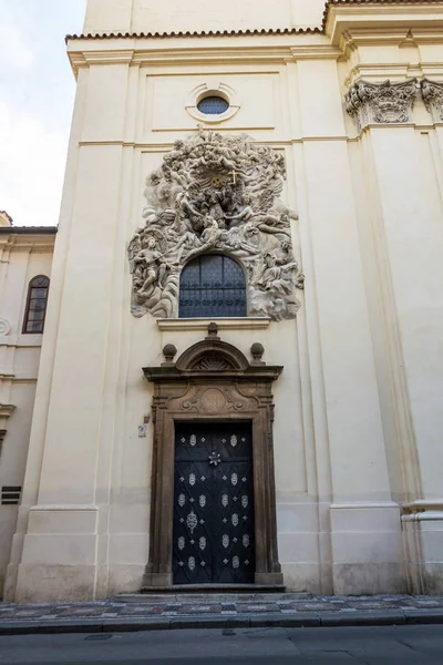 Relief Sculpture Facade Church Saint James Greater Minorite Monastery Old — Stock Photo, Image